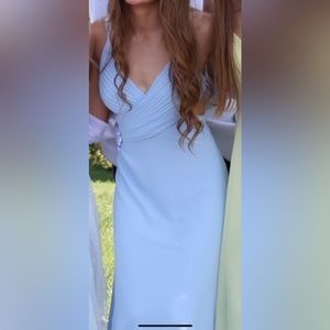 Light blue prom dress